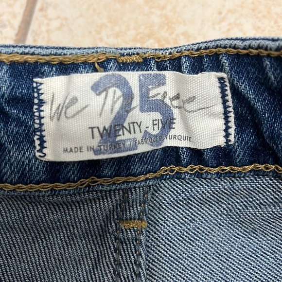 FREE PEOPLE We The Free NWT button fly high waisted jeans blue size 25 - Picture 9 of 16